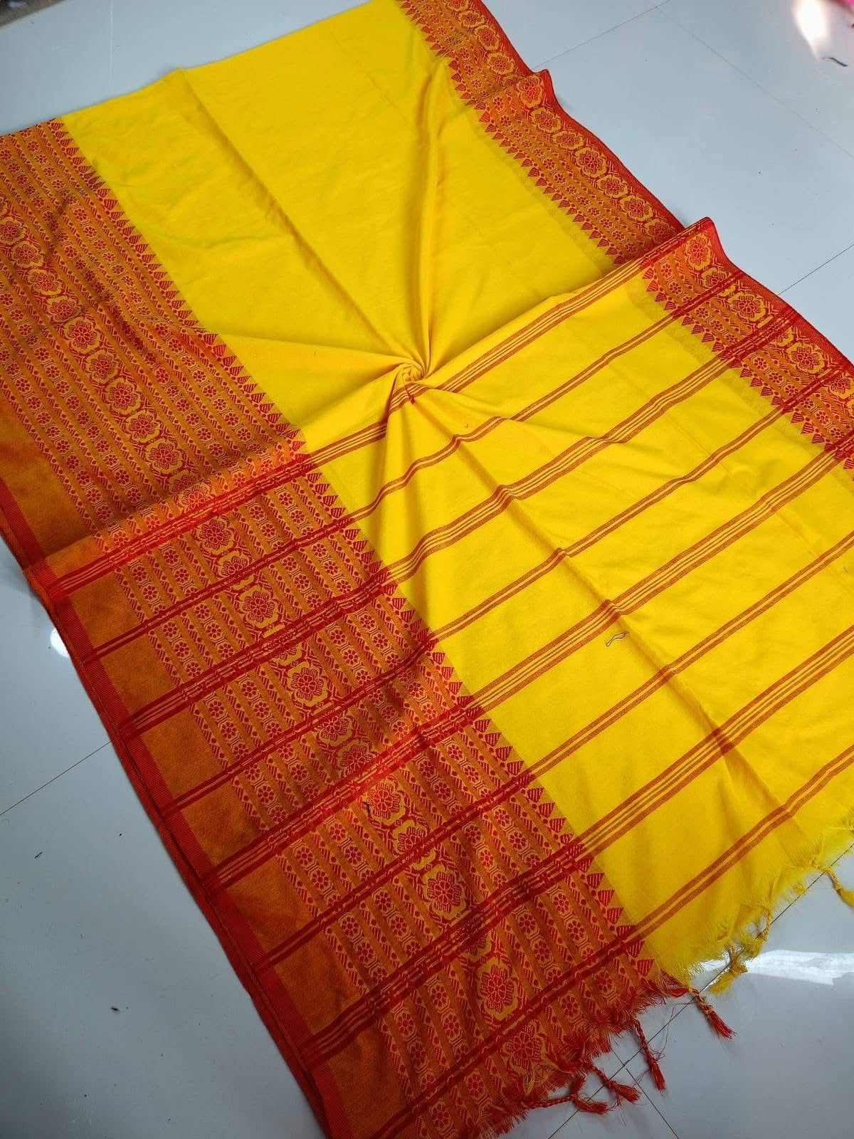 Yellow Lily Saree