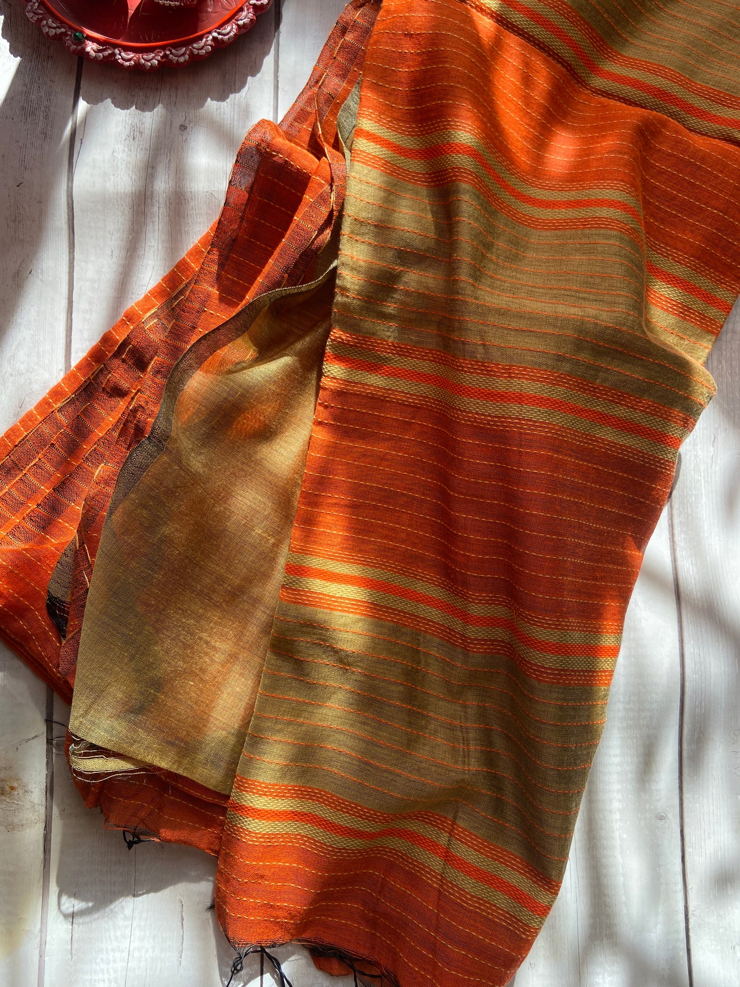 Golden Hour Khadi Saree