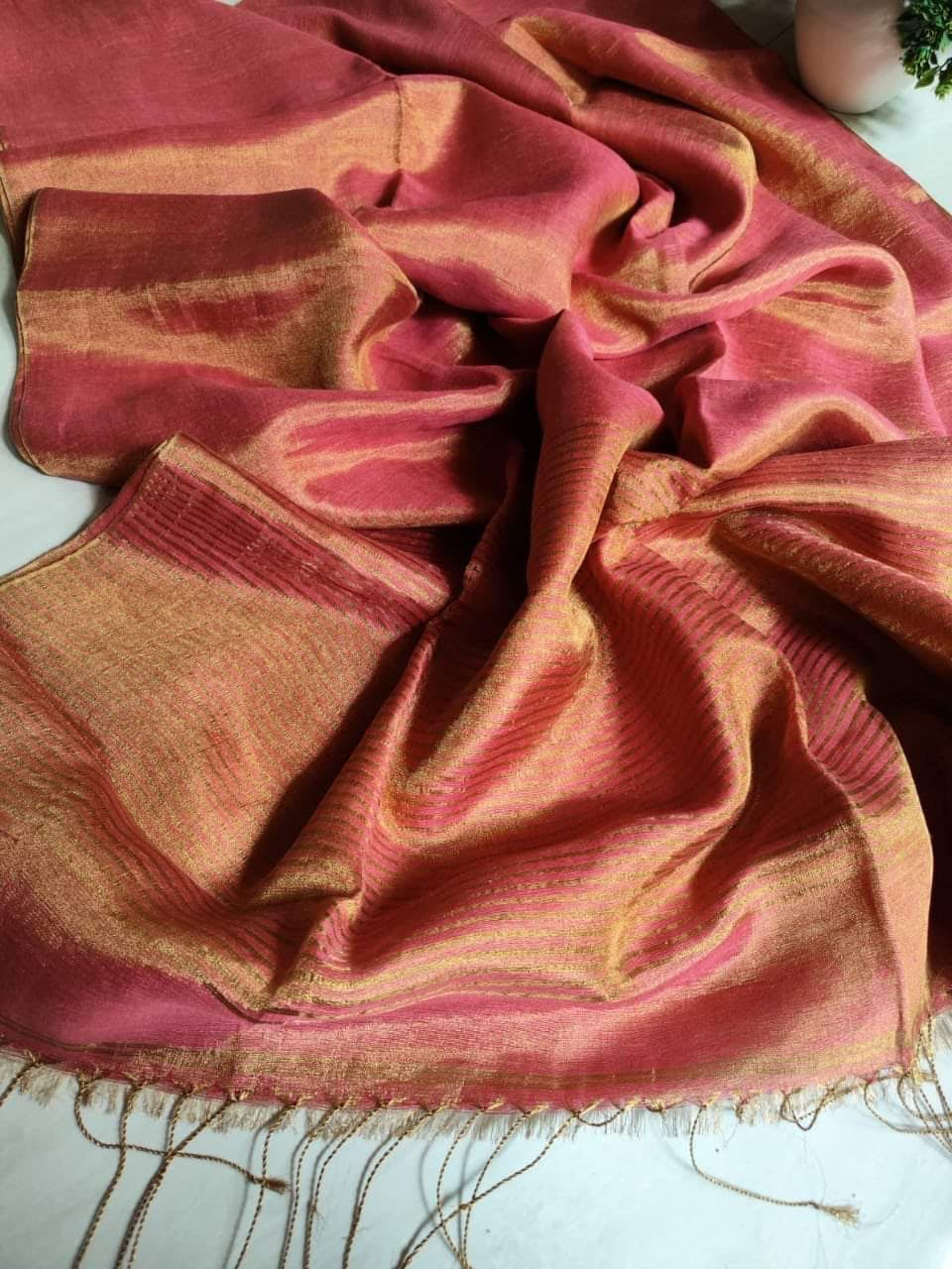Swarna Linen Saree