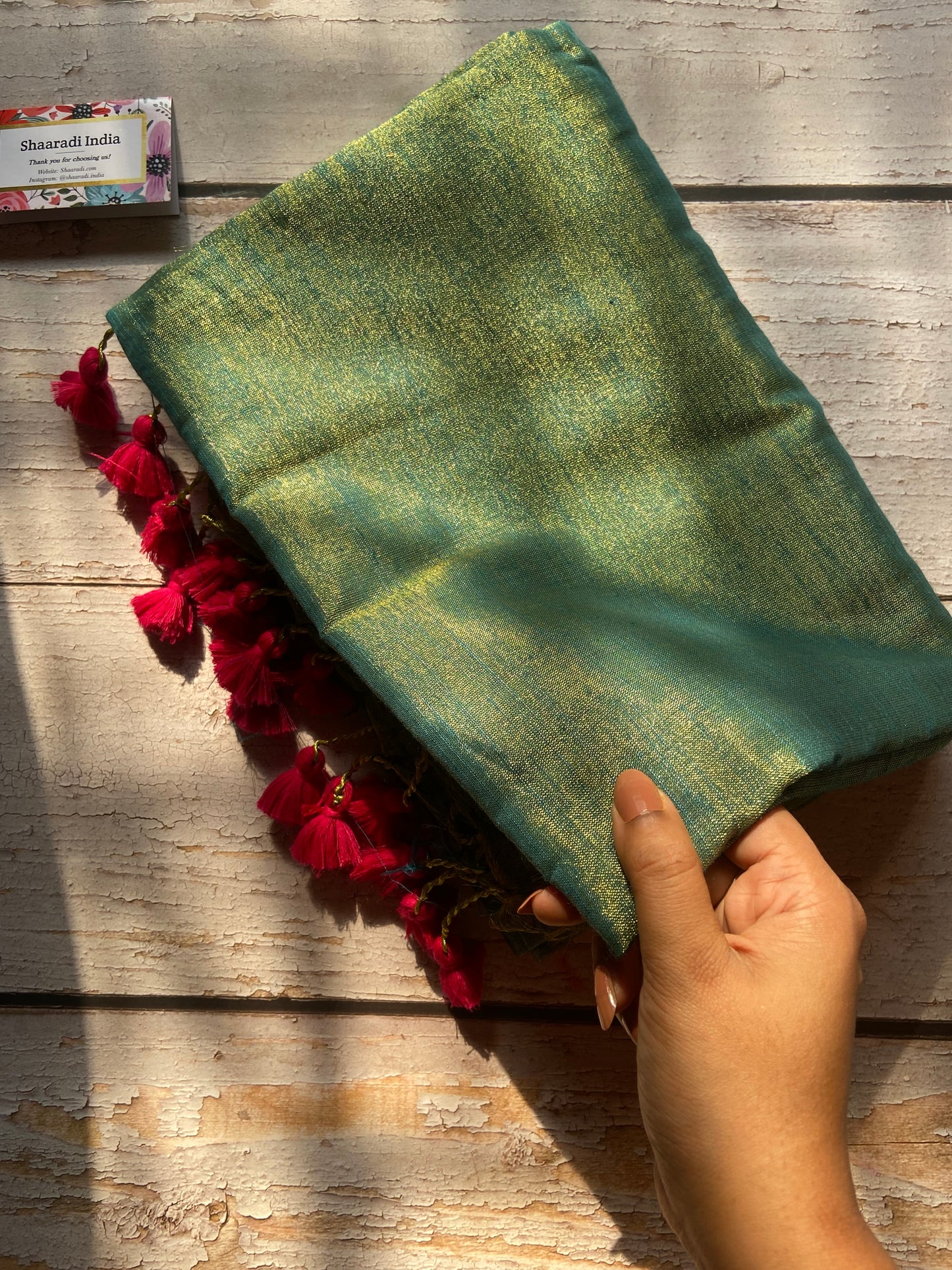 Raga Green Ocean Saree