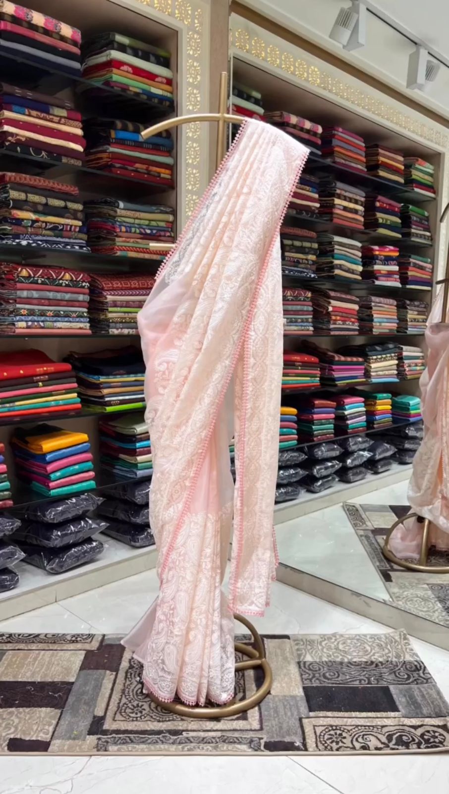 Chikan Organza Saree