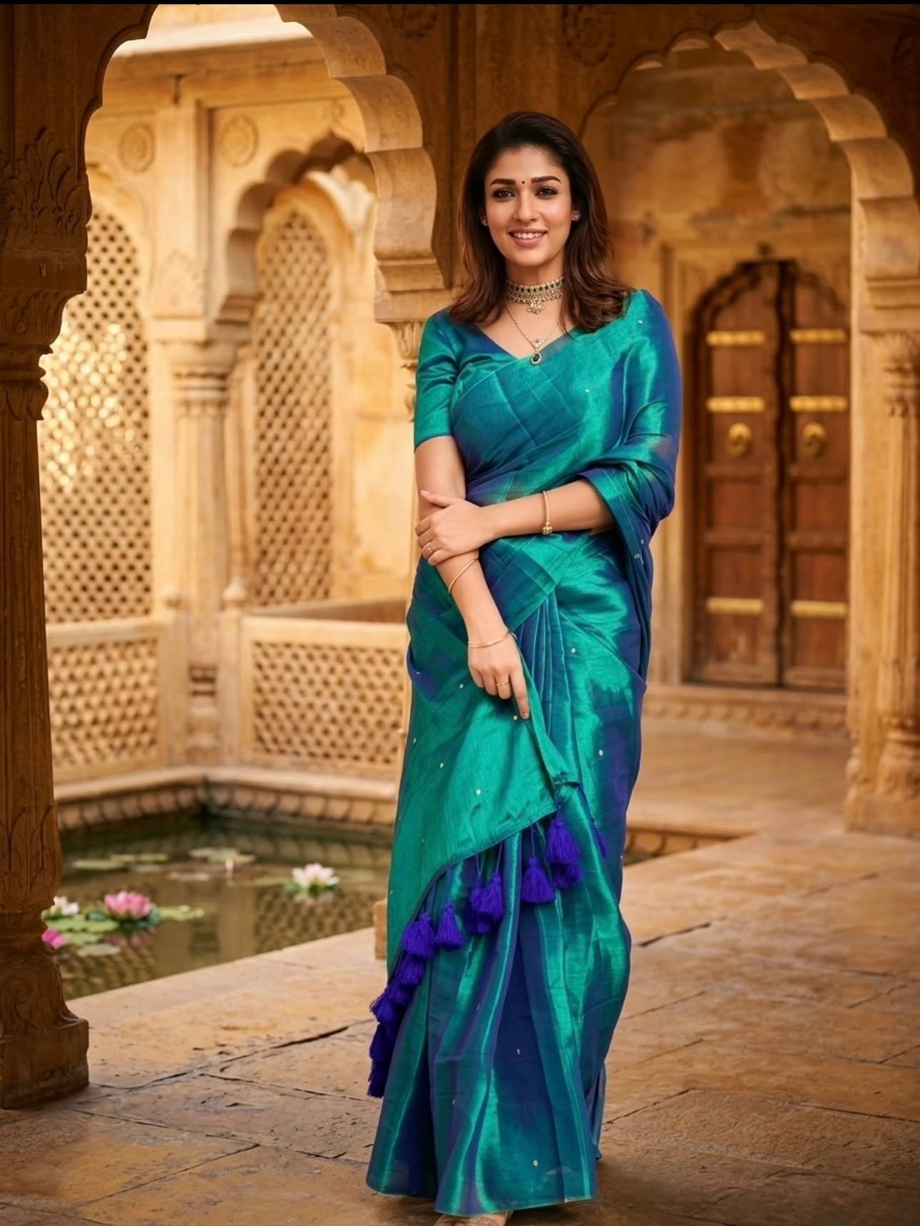 Peacock Tissue Saree