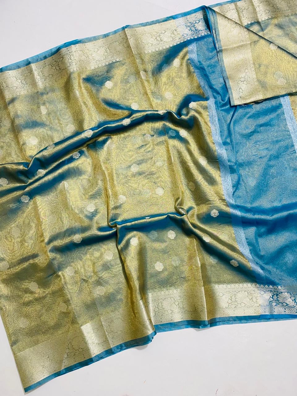 Swarn phool tissue silk saree