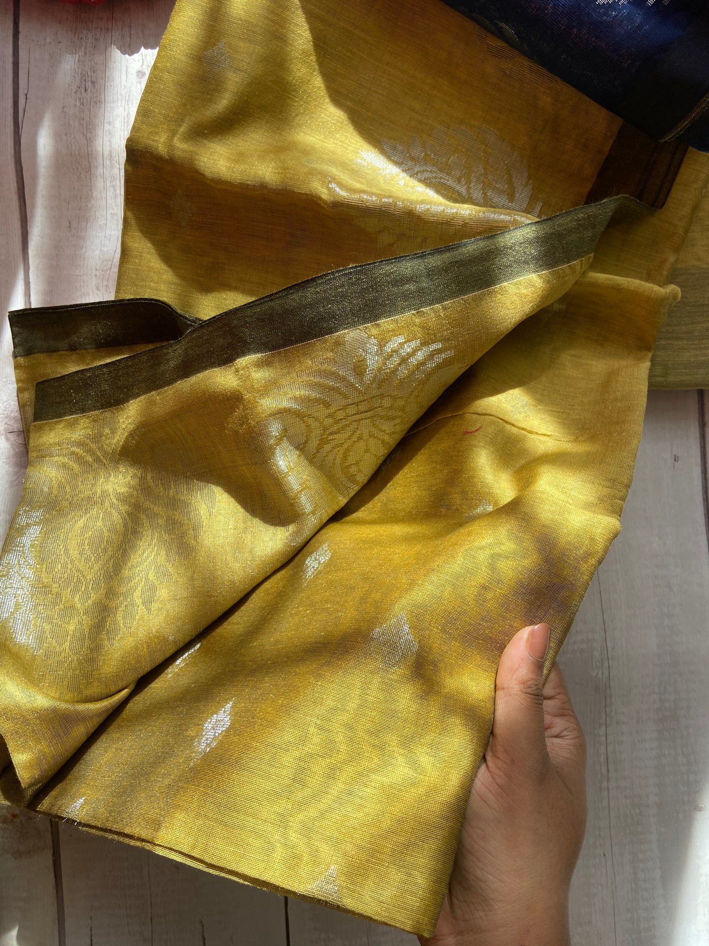 Gold & Blues Saree