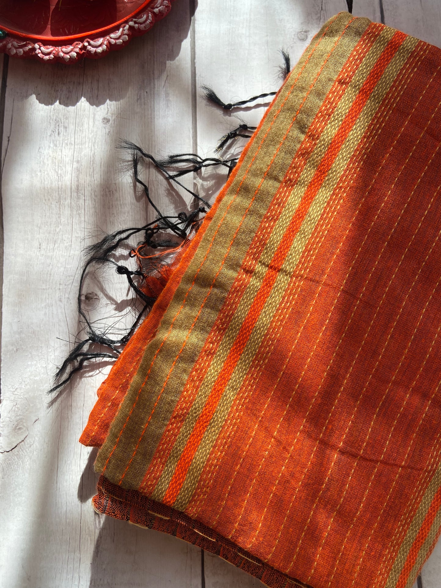 Golden Hour Khadi Saree