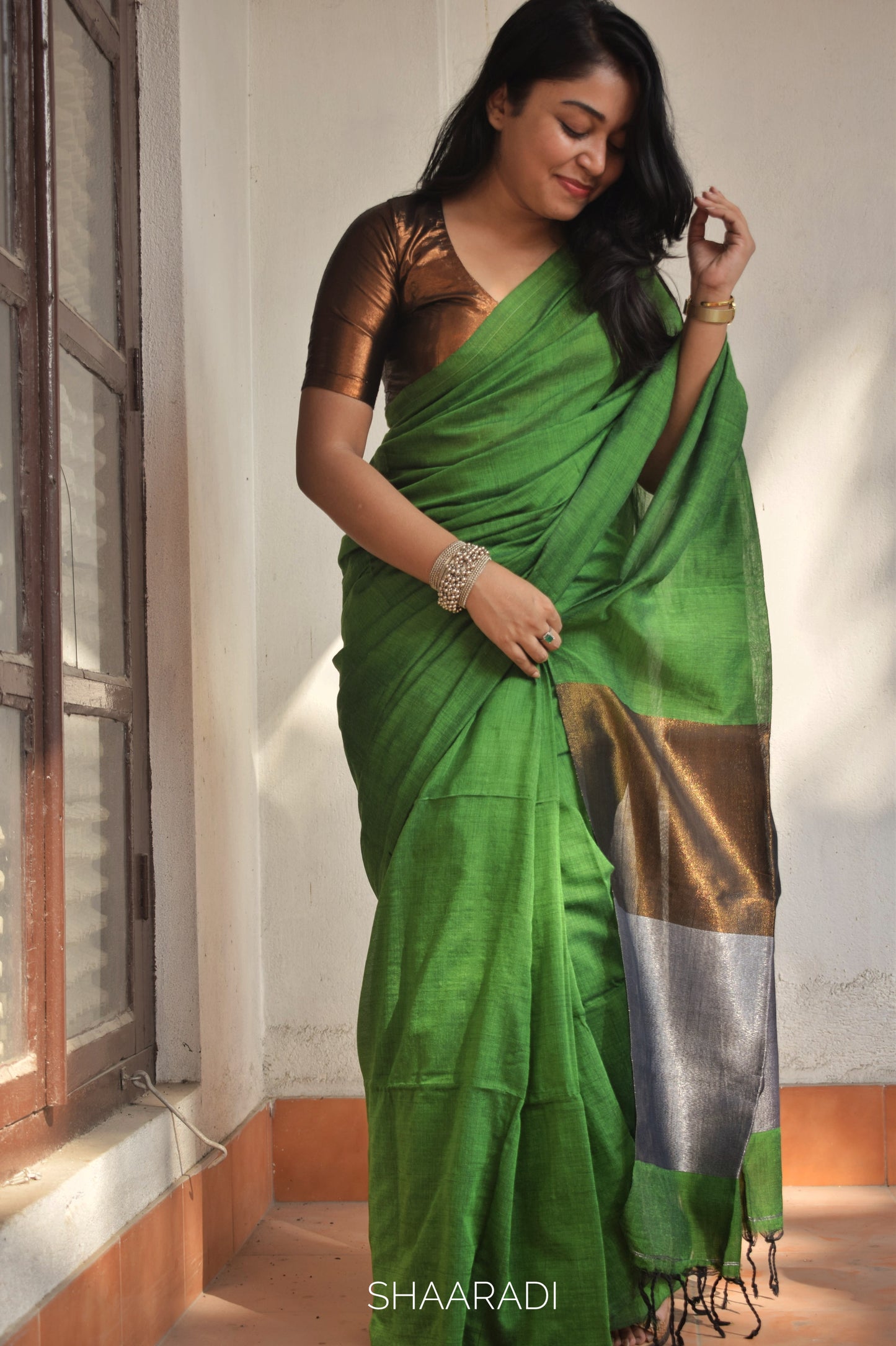 The Zinnia Saree