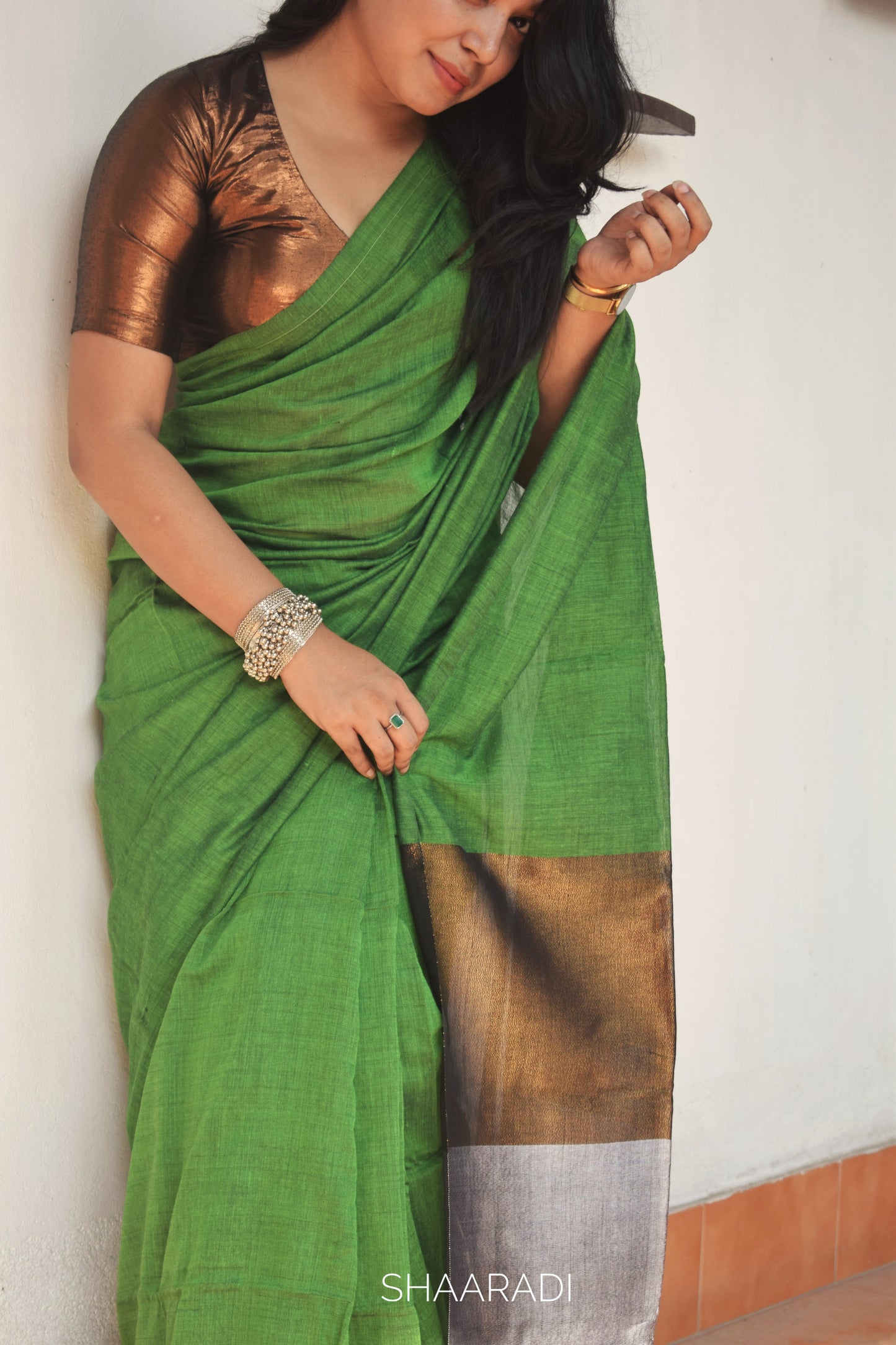 The Zinnia Saree