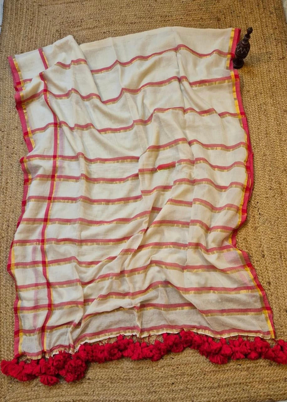 Lal Paar Mul Saree