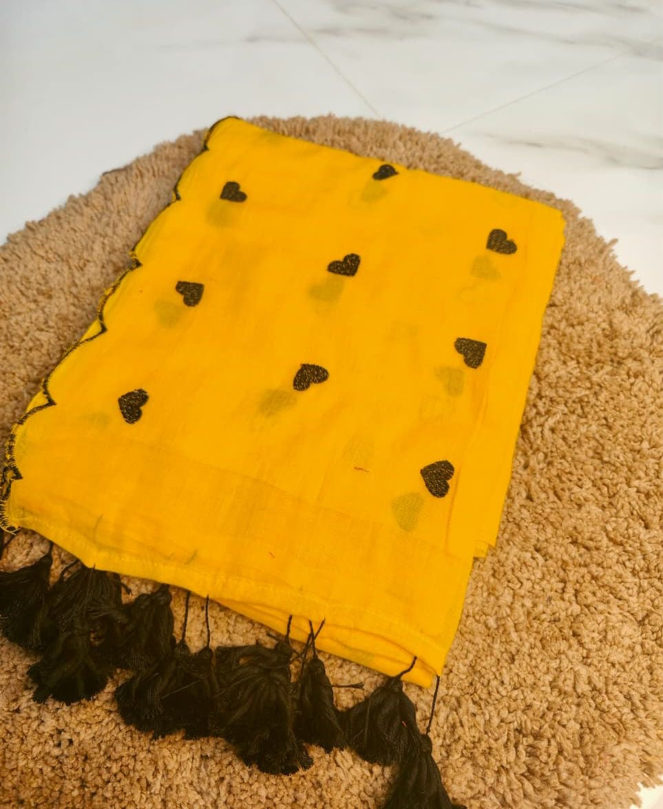 Little Heart Saree (yellow)