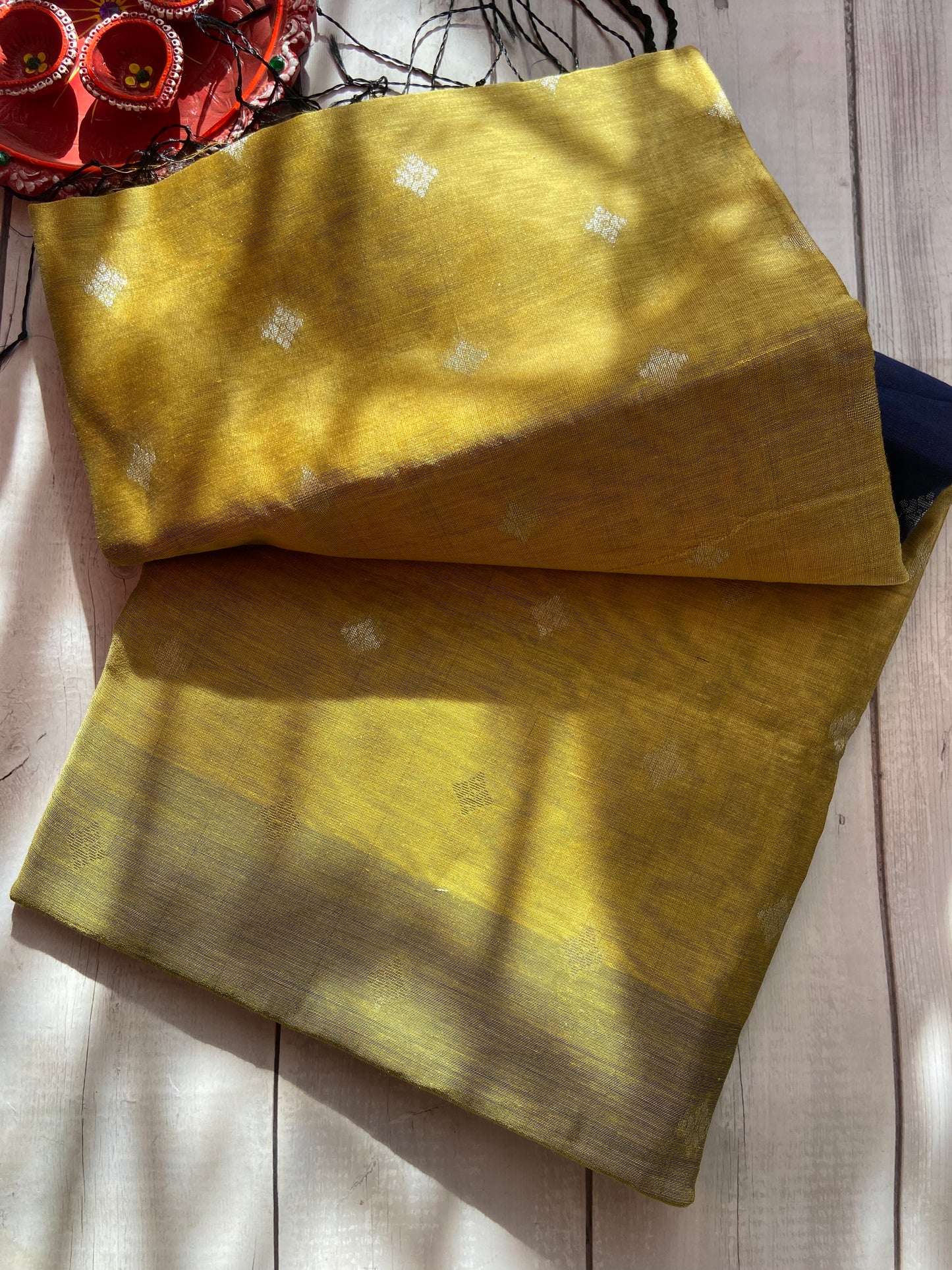 Gold & Blues Saree