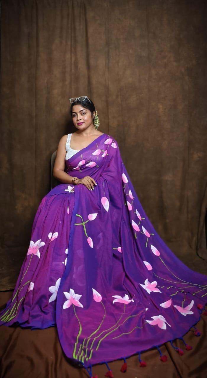 Phool mul saree