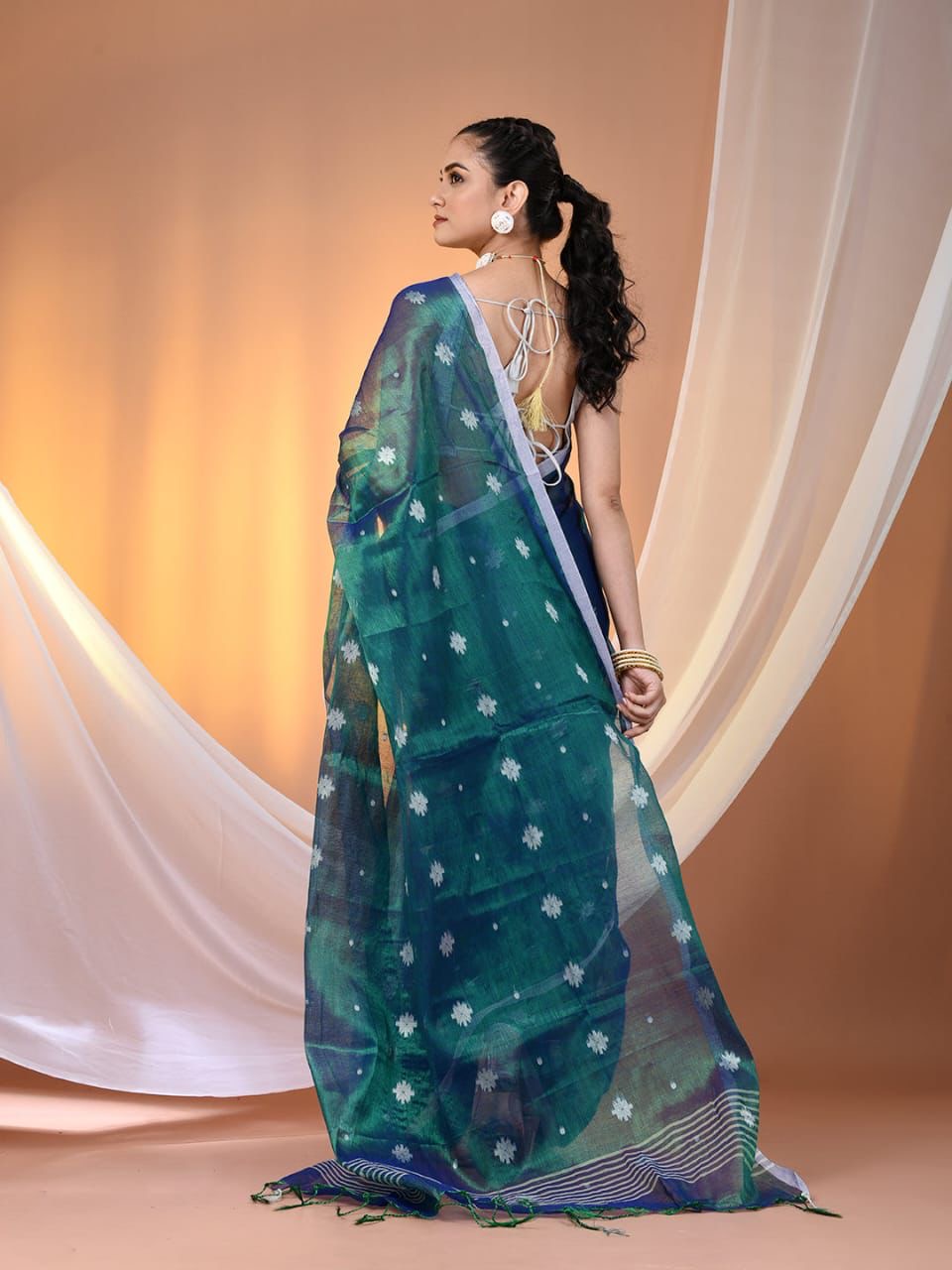 Jhil Mil Tissue Saree