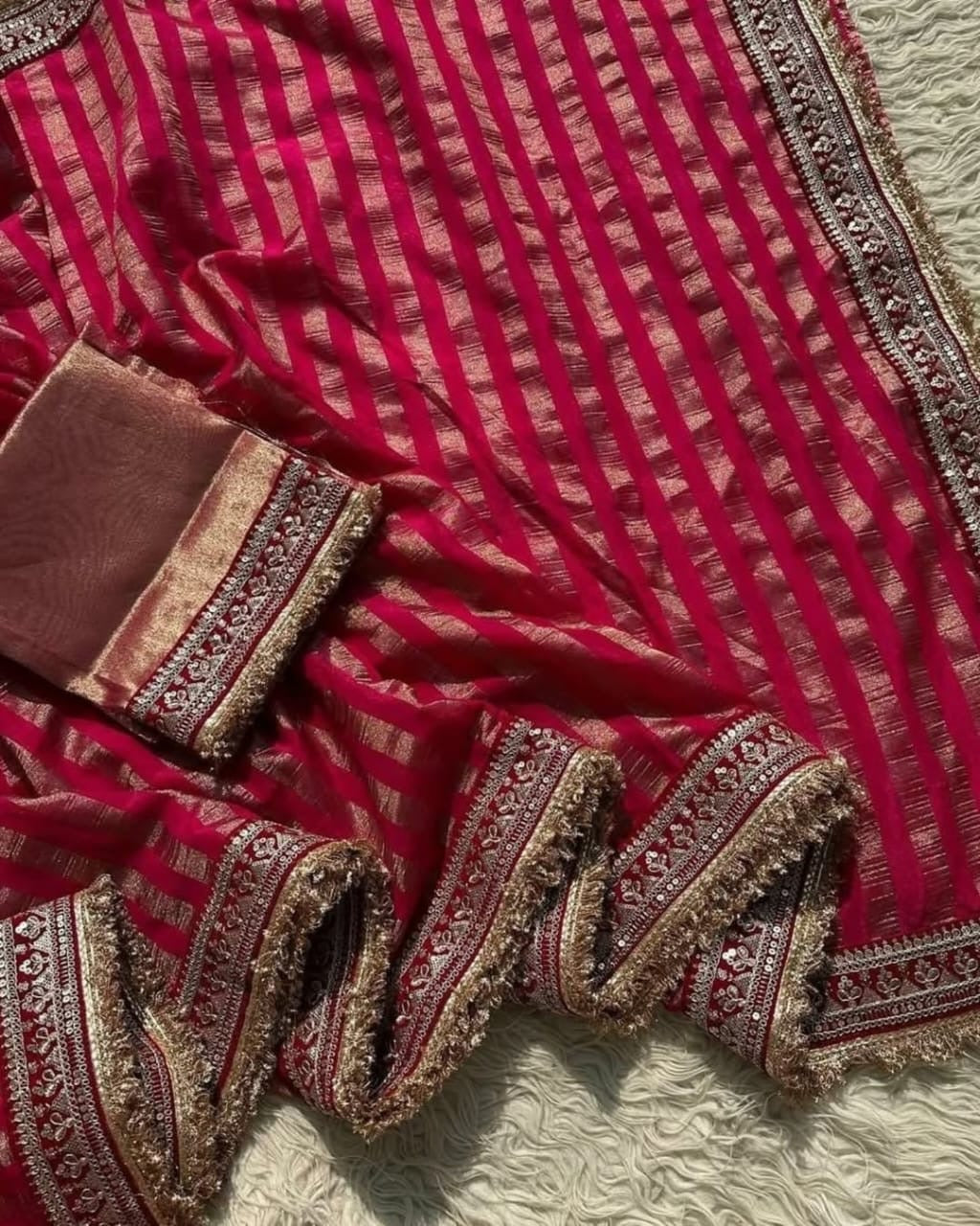 Rubaai Organza Silk Saree