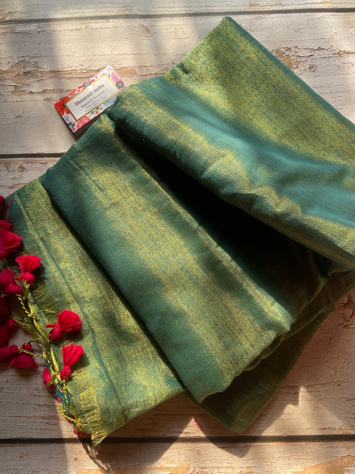 Raga Green Ocean Saree