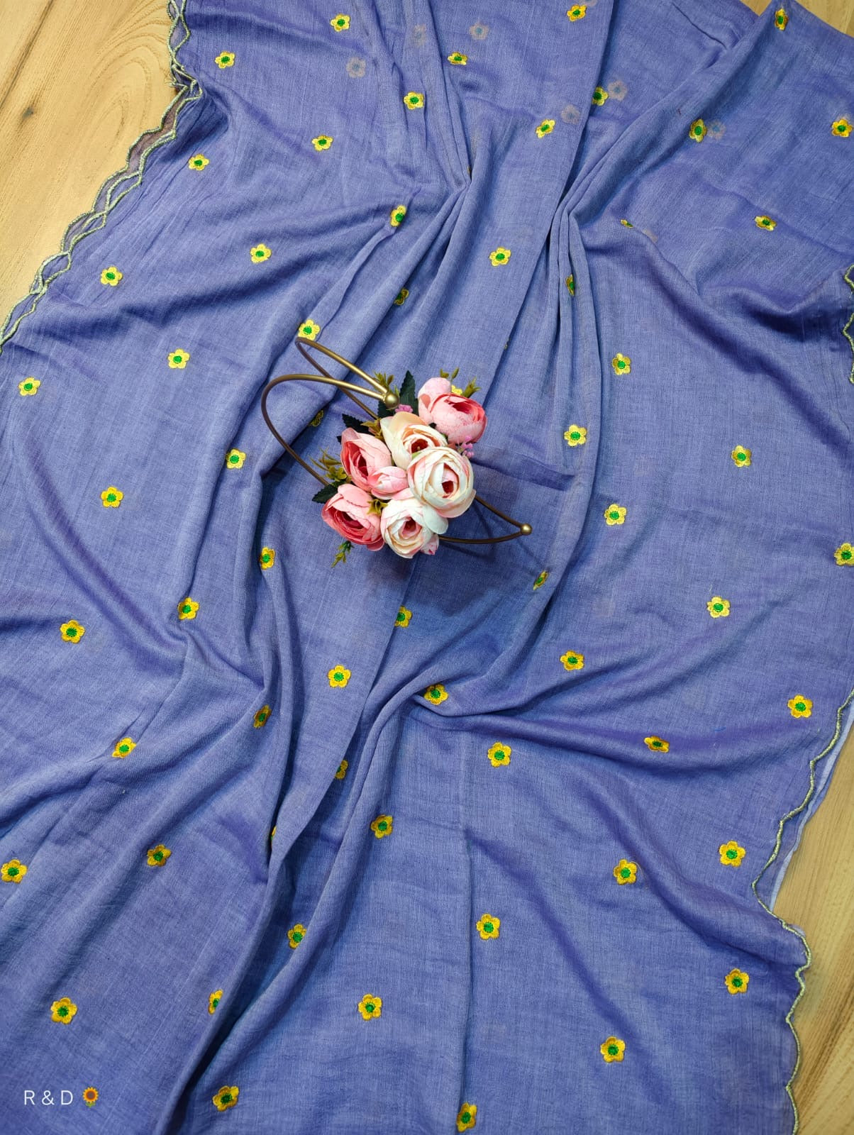 Scallop Mul Saree
