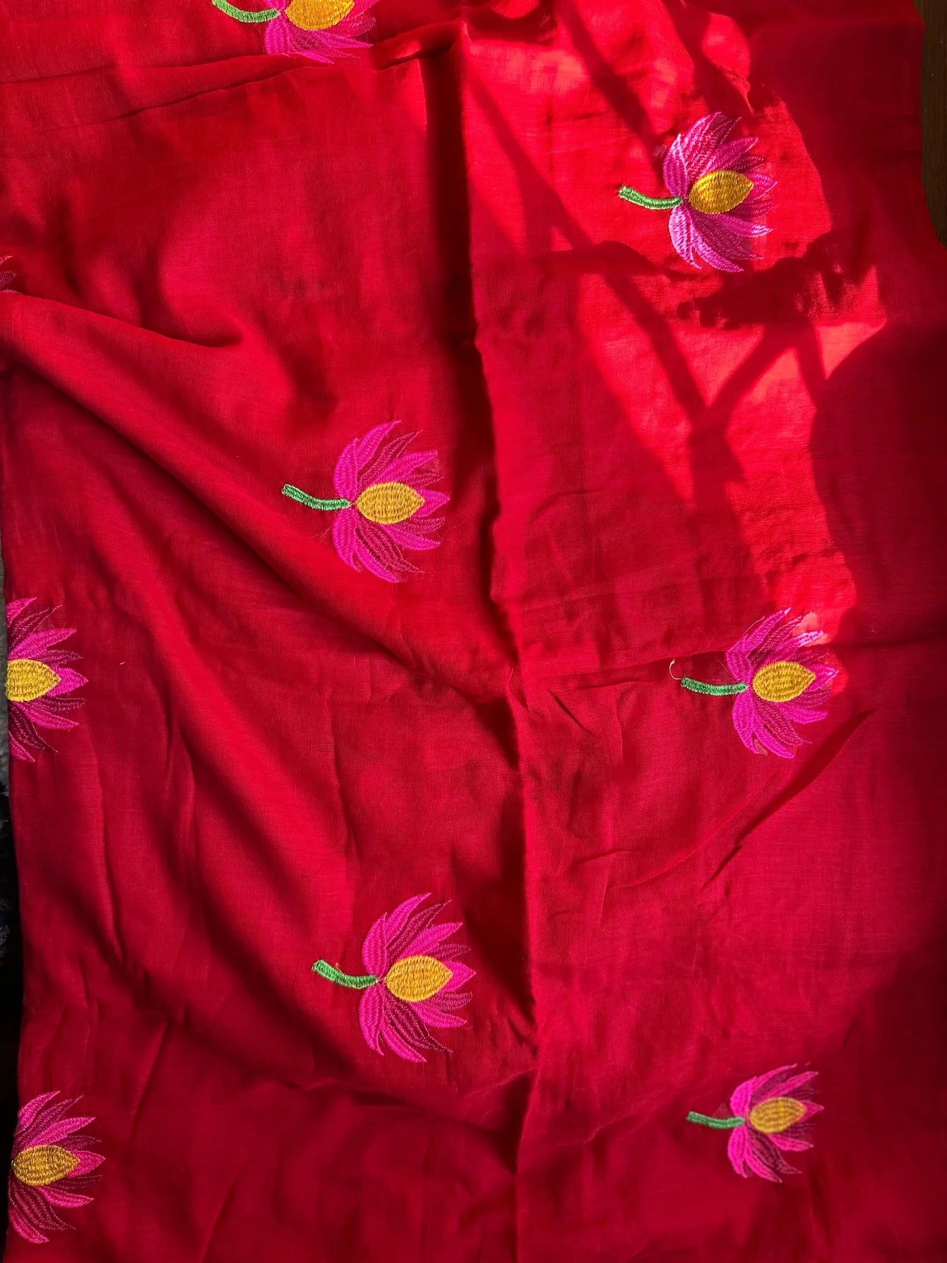 Lotus Mul Saree