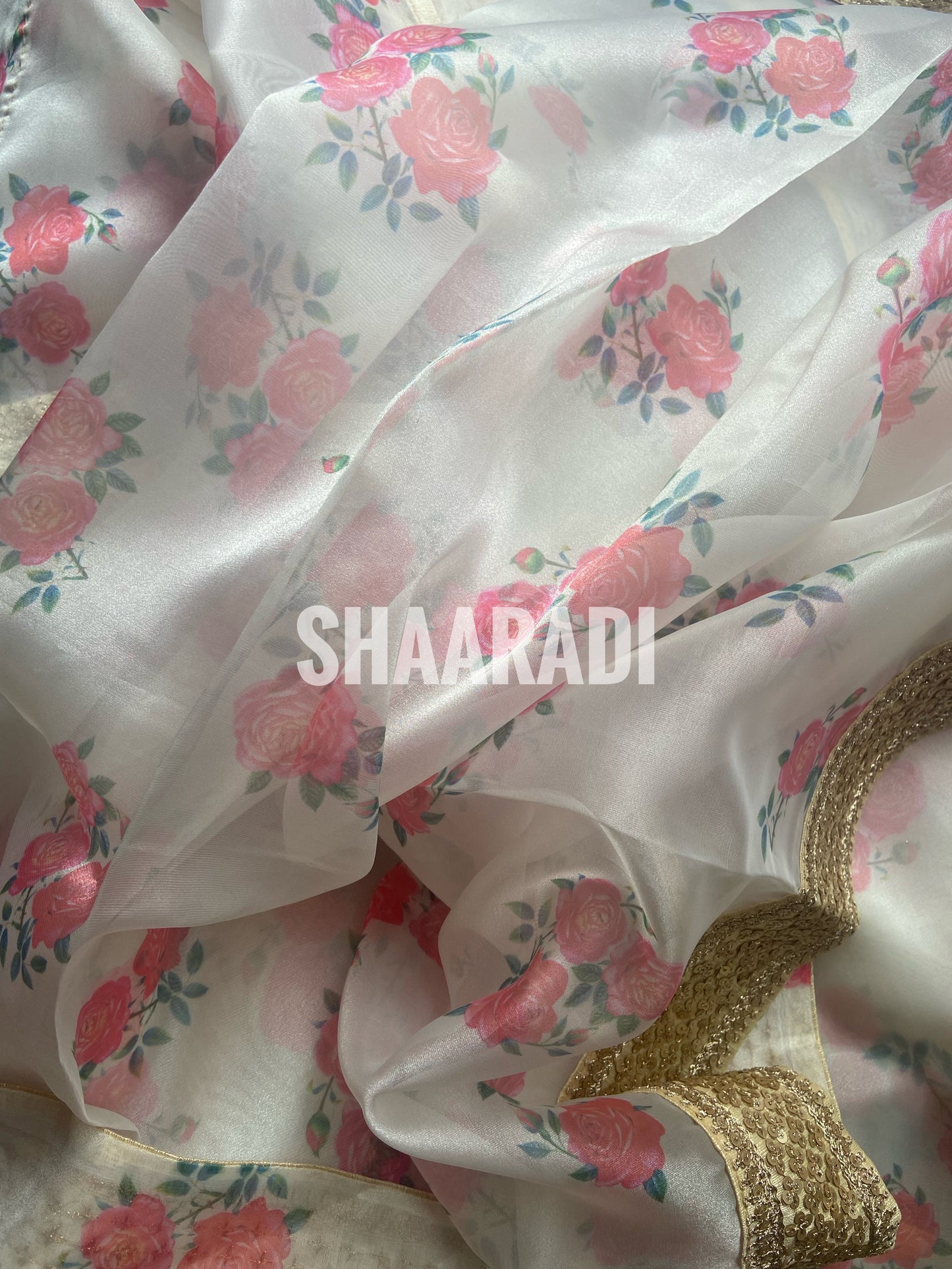 Floral Dreams Organza Saree