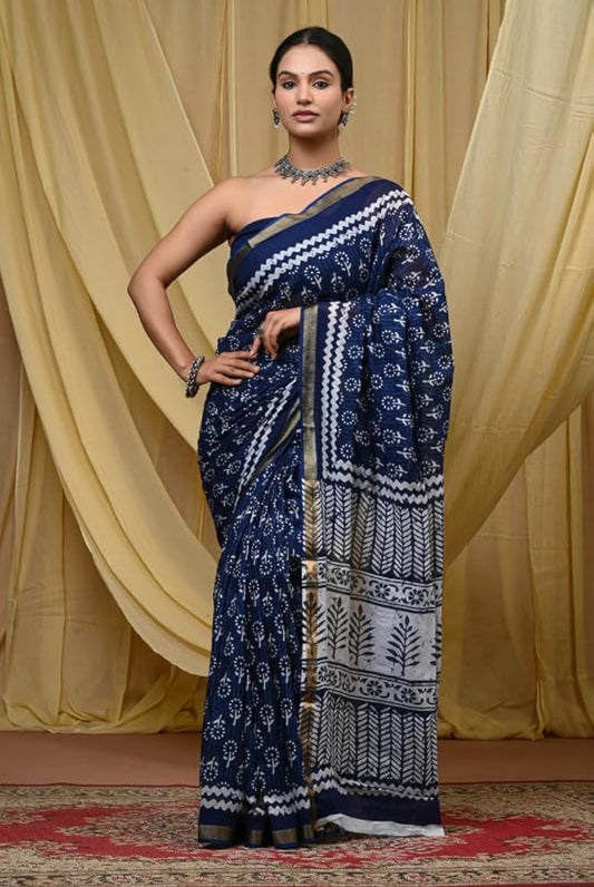 Neel Indigo Saree