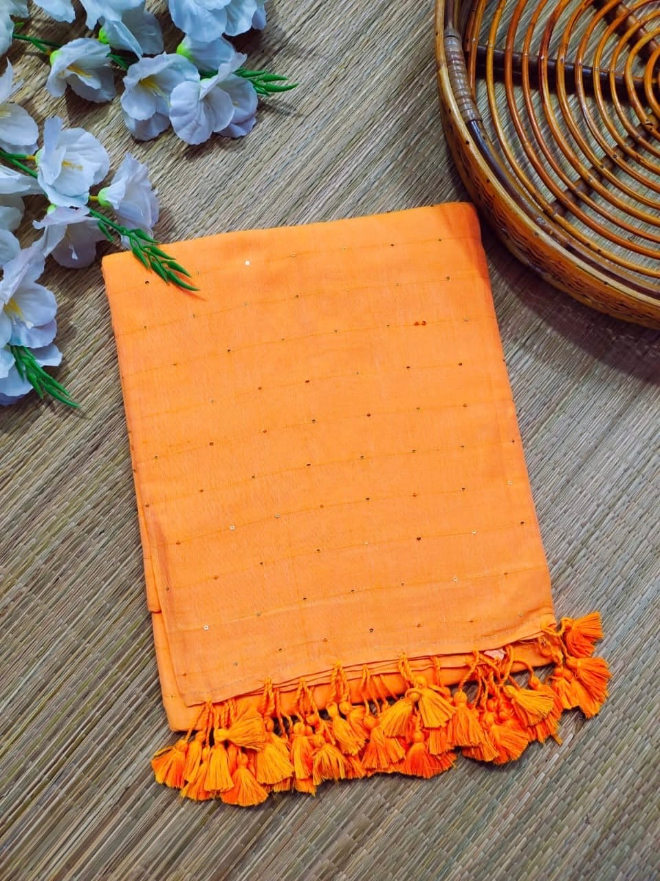 Tara Sequinned saree