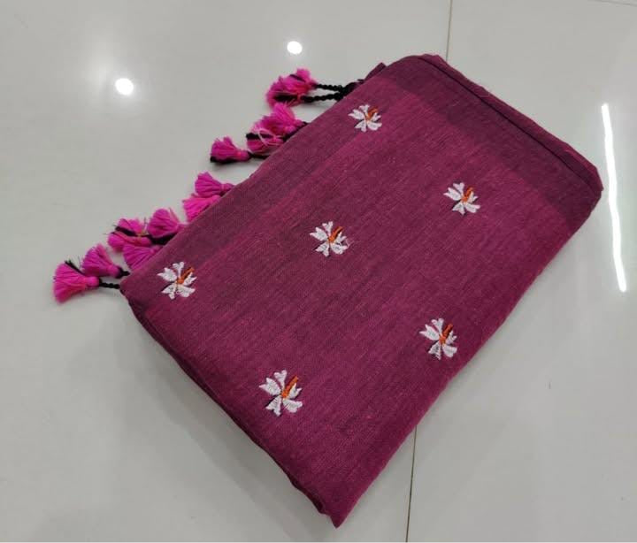 Shiuli Mul Saree