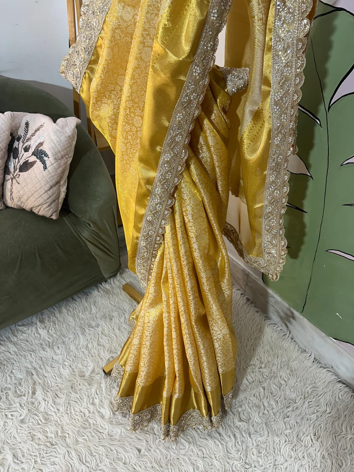 Iram Silk Saree (yellow)