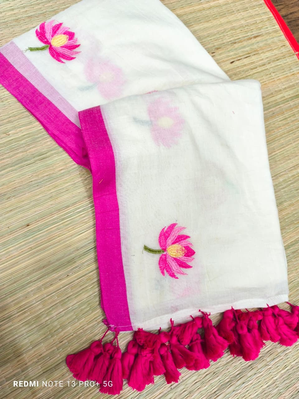 Lotus Mul Saree