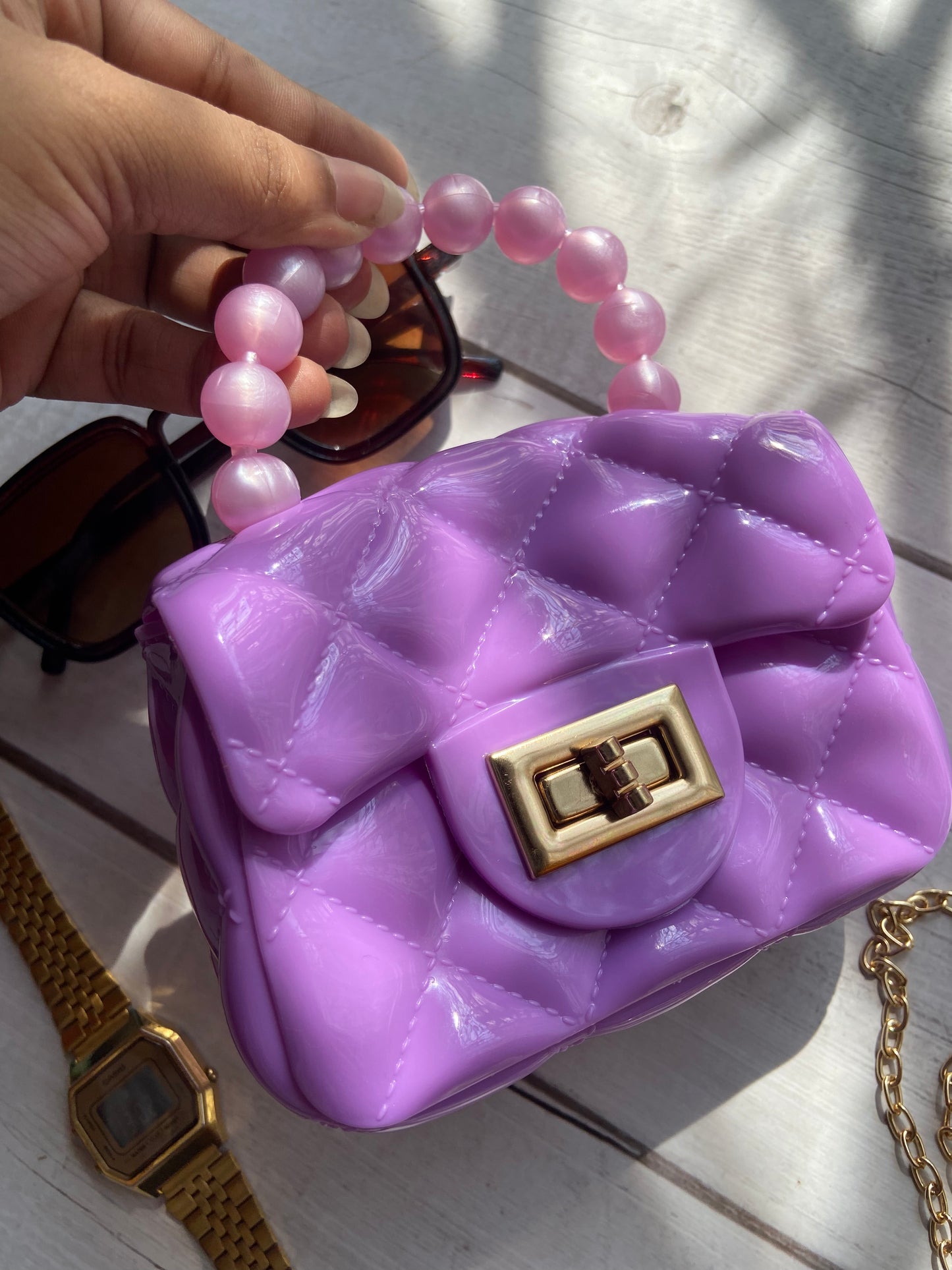 Lilac miniature bag