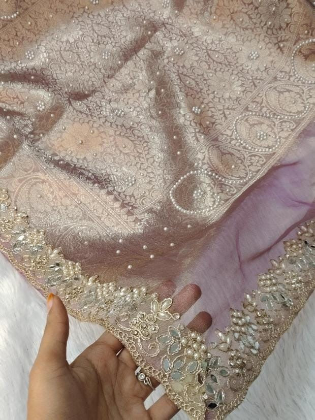 Reba Tissue Silk Saree (pink)