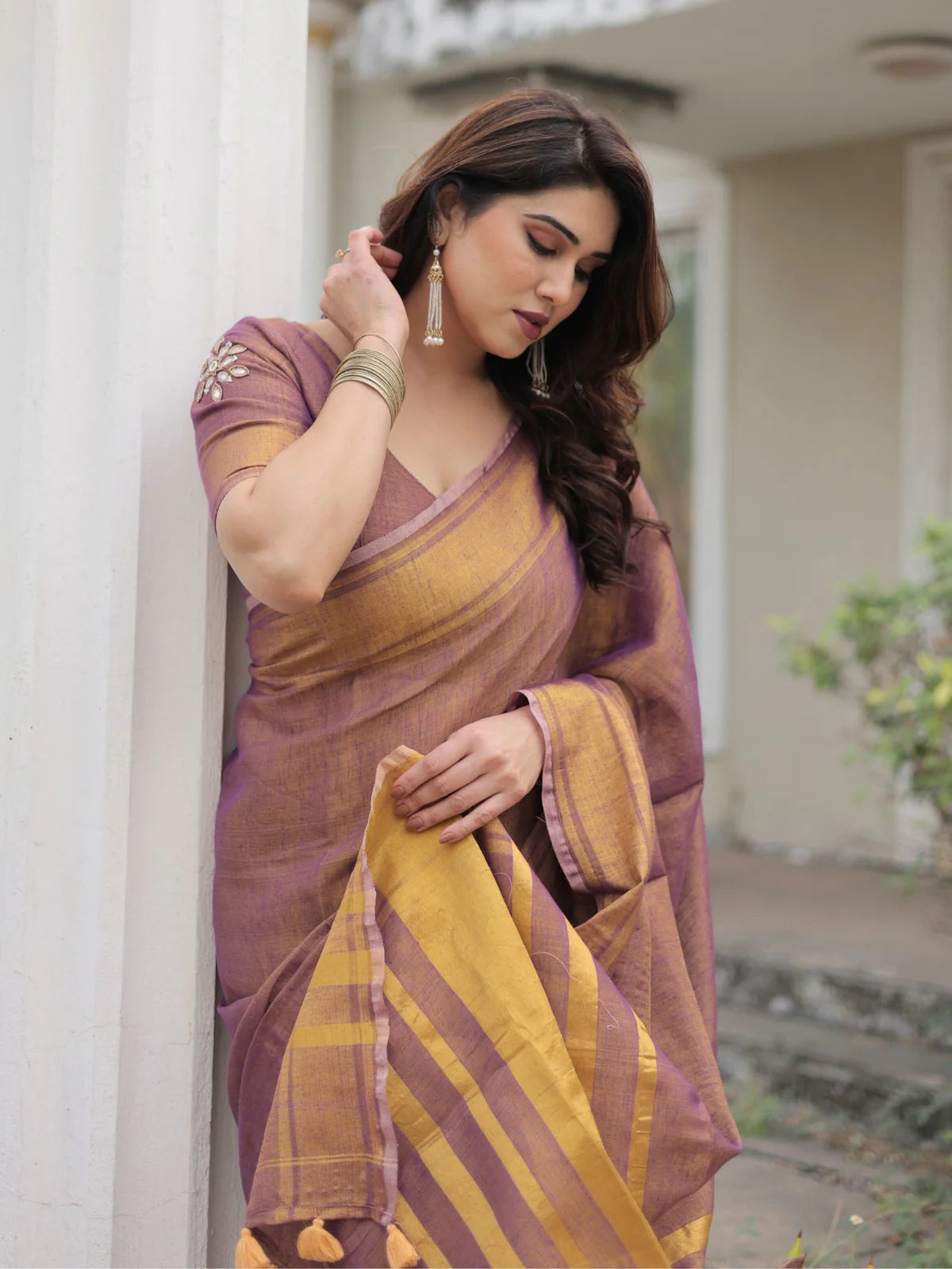 Golden Hour Tissue Saree
