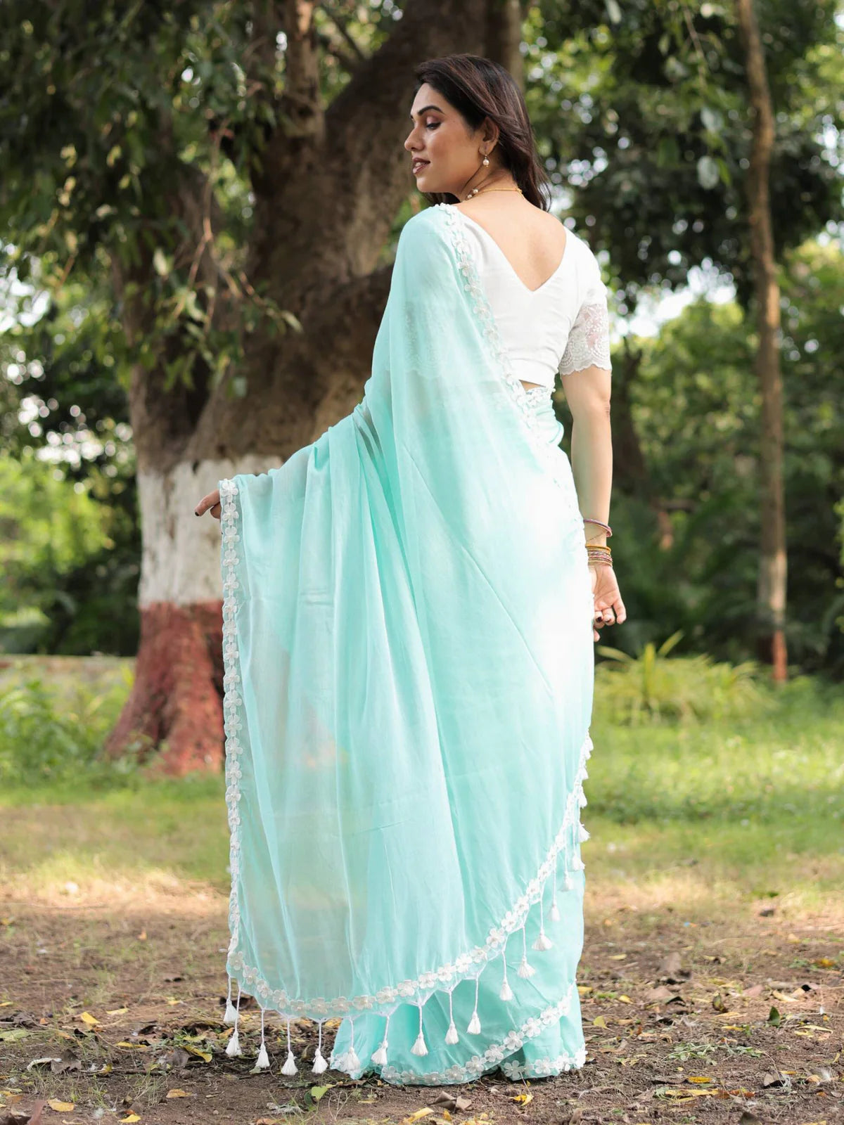 Tista Mul Saree (pink)