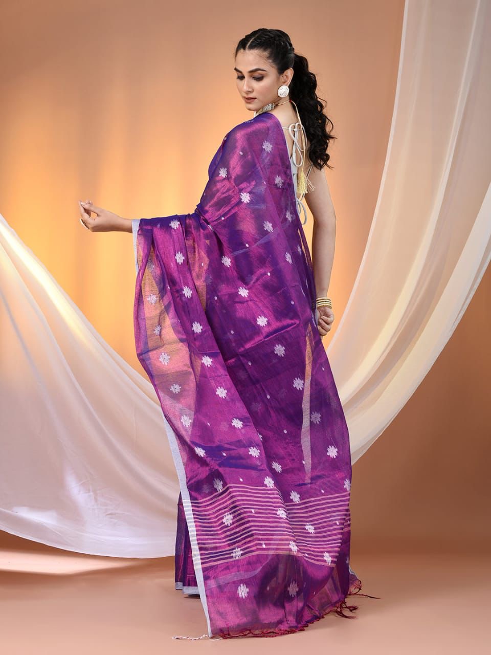 Jhil Mil Tissue Saree