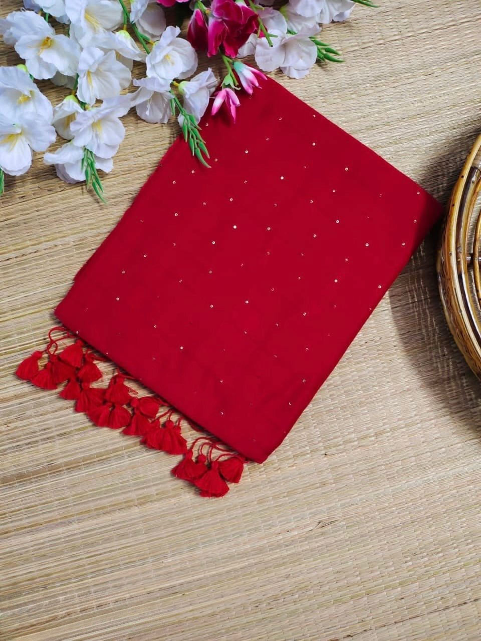 Tara Sequinned saree