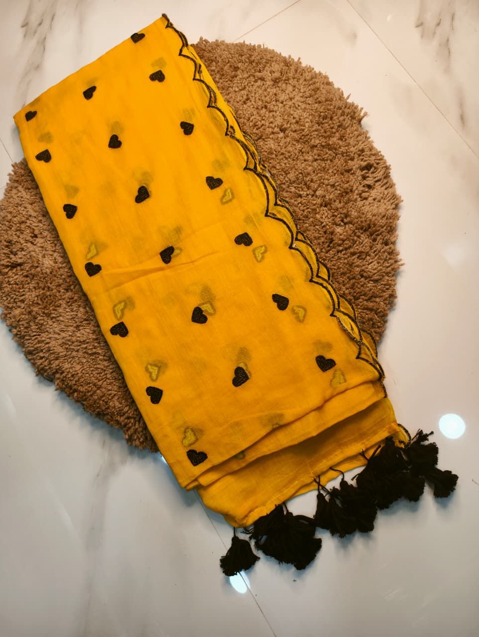 Little Heart Saree (yellow)