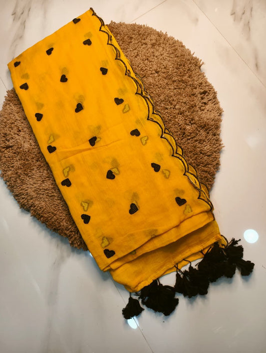 Little Heart Saree (yellow)
