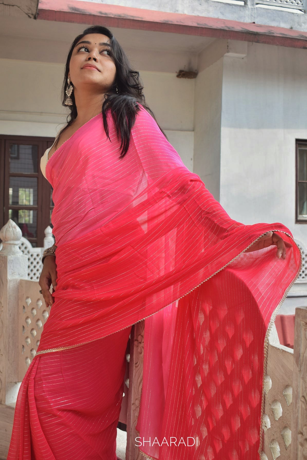 RANI Gulabi Saree