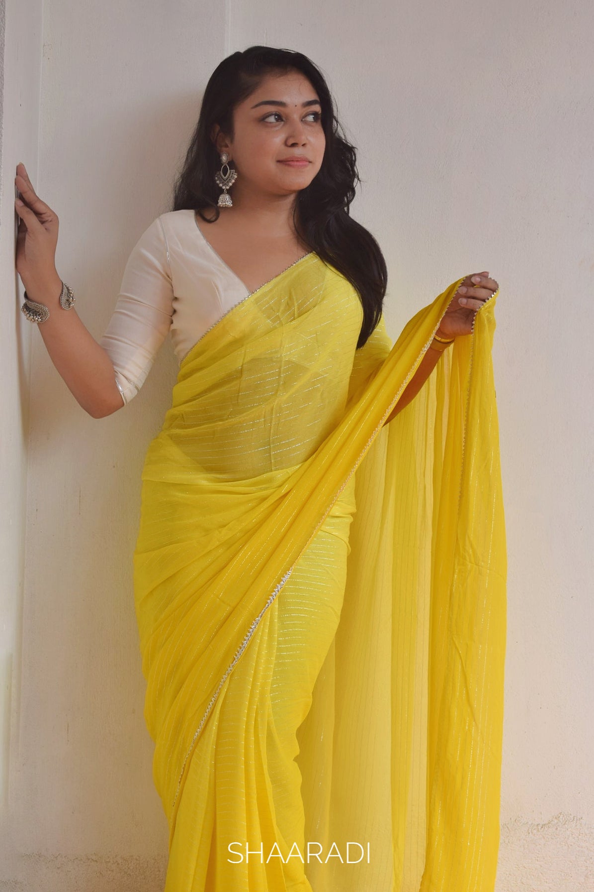 RANI Yellow Saree