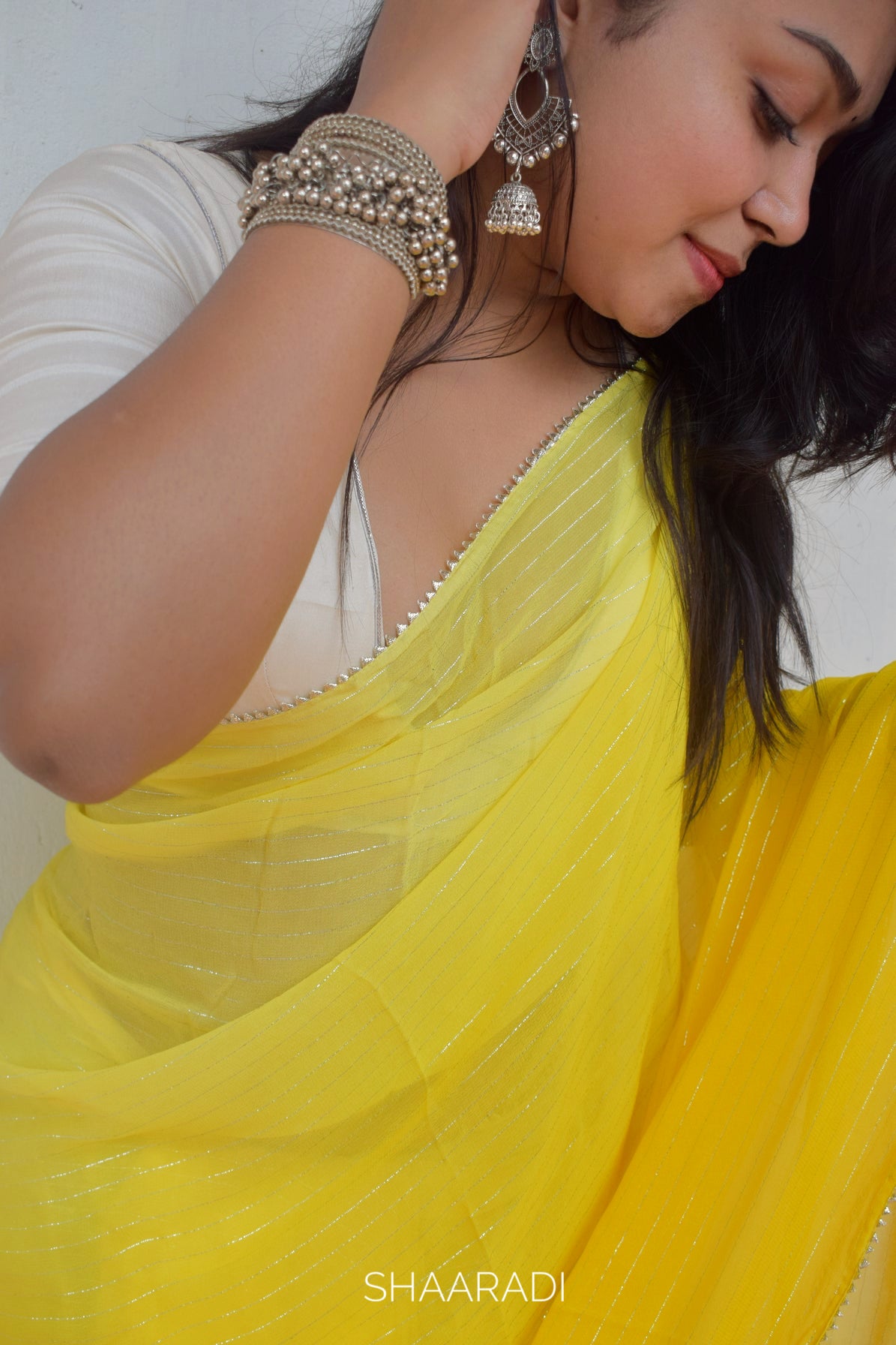 RANI Yellow Saree