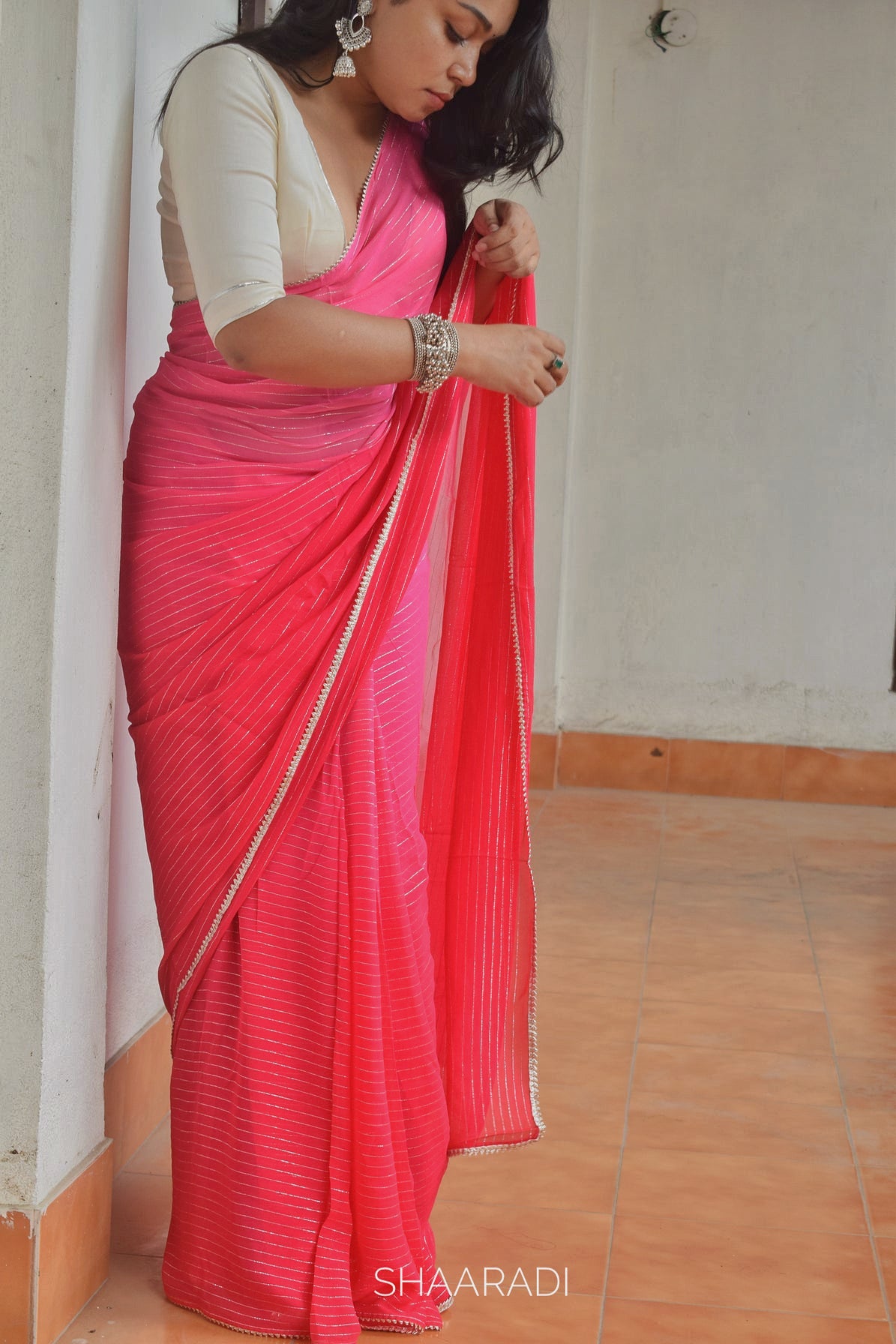 RANI Gulabi Saree