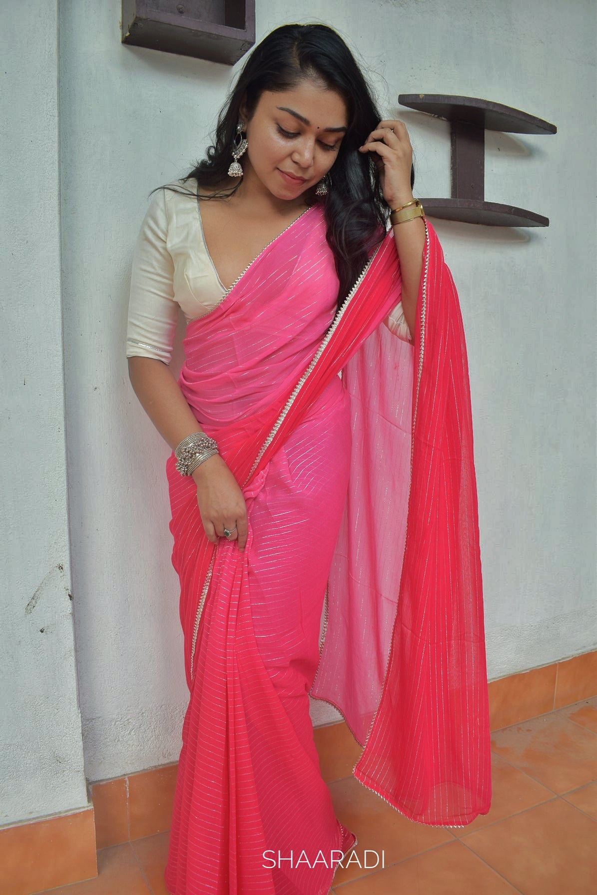 RANI Gulabi Saree