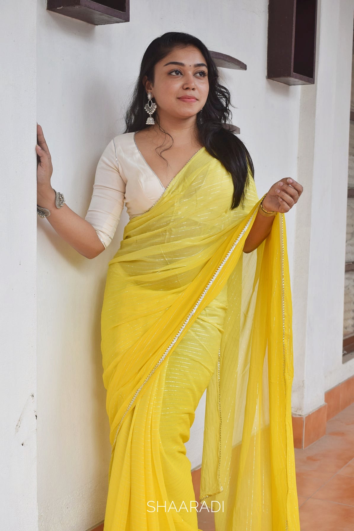 RANI Yellow Saree