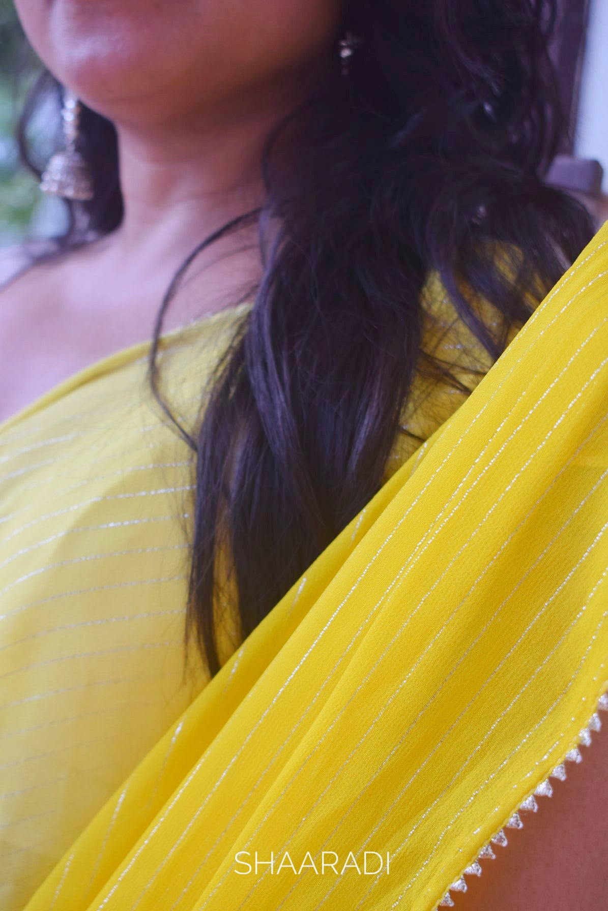 RANI Yellow Saree