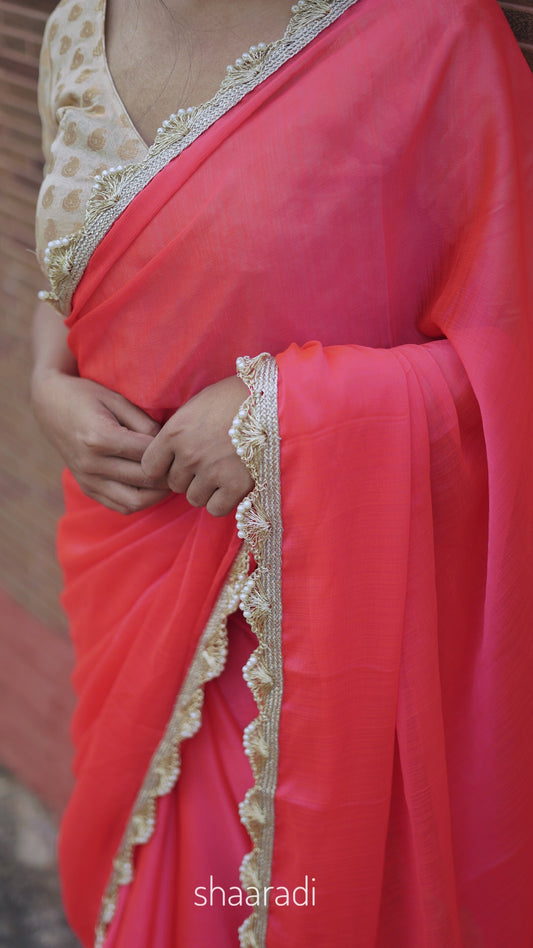 Rosy Hues Saree