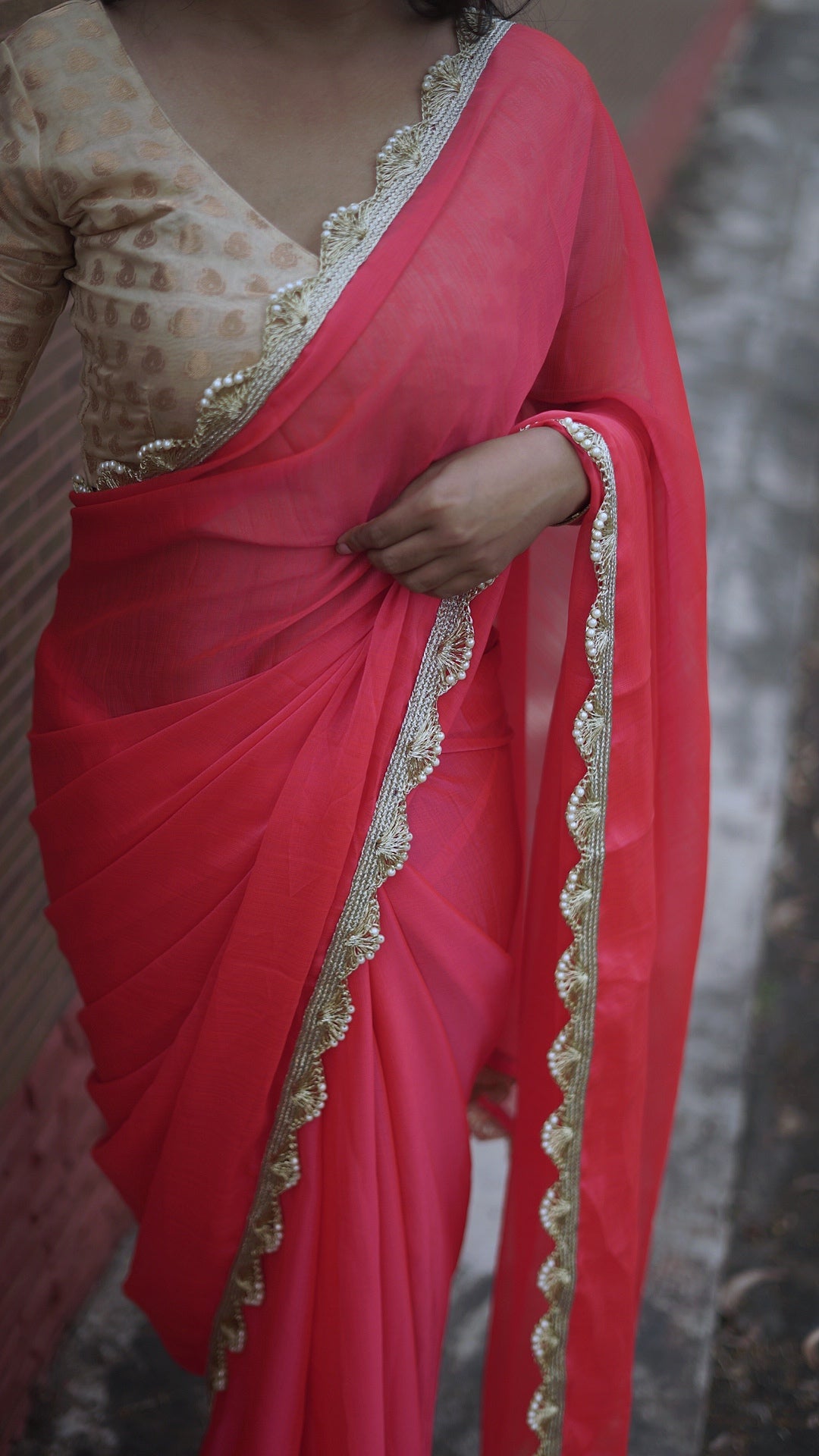 Rosy Hues Saree