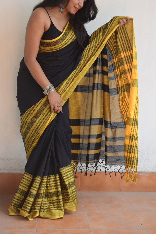 Yellow Lily Saree
