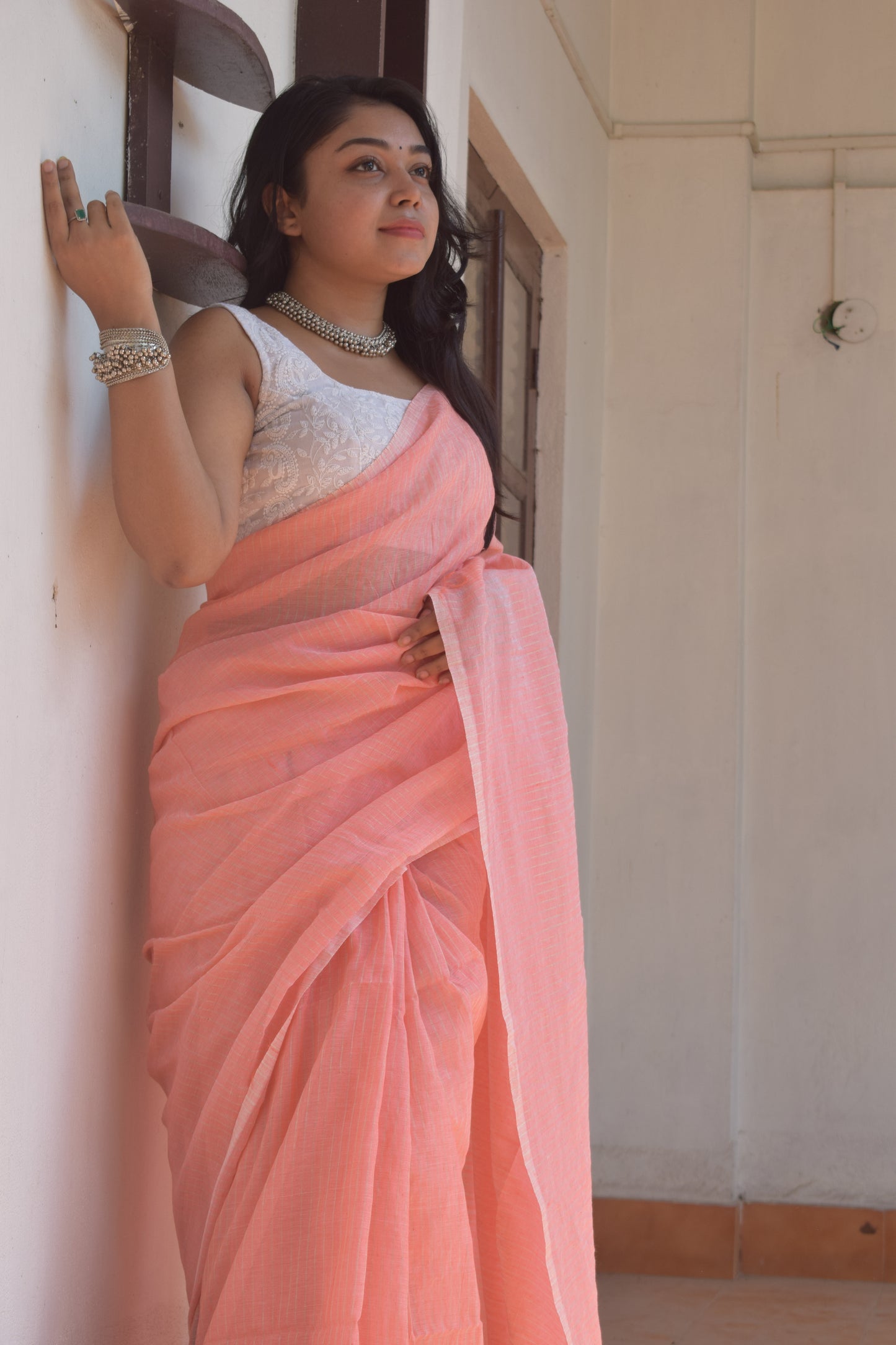 Forever Pink Rose Saree