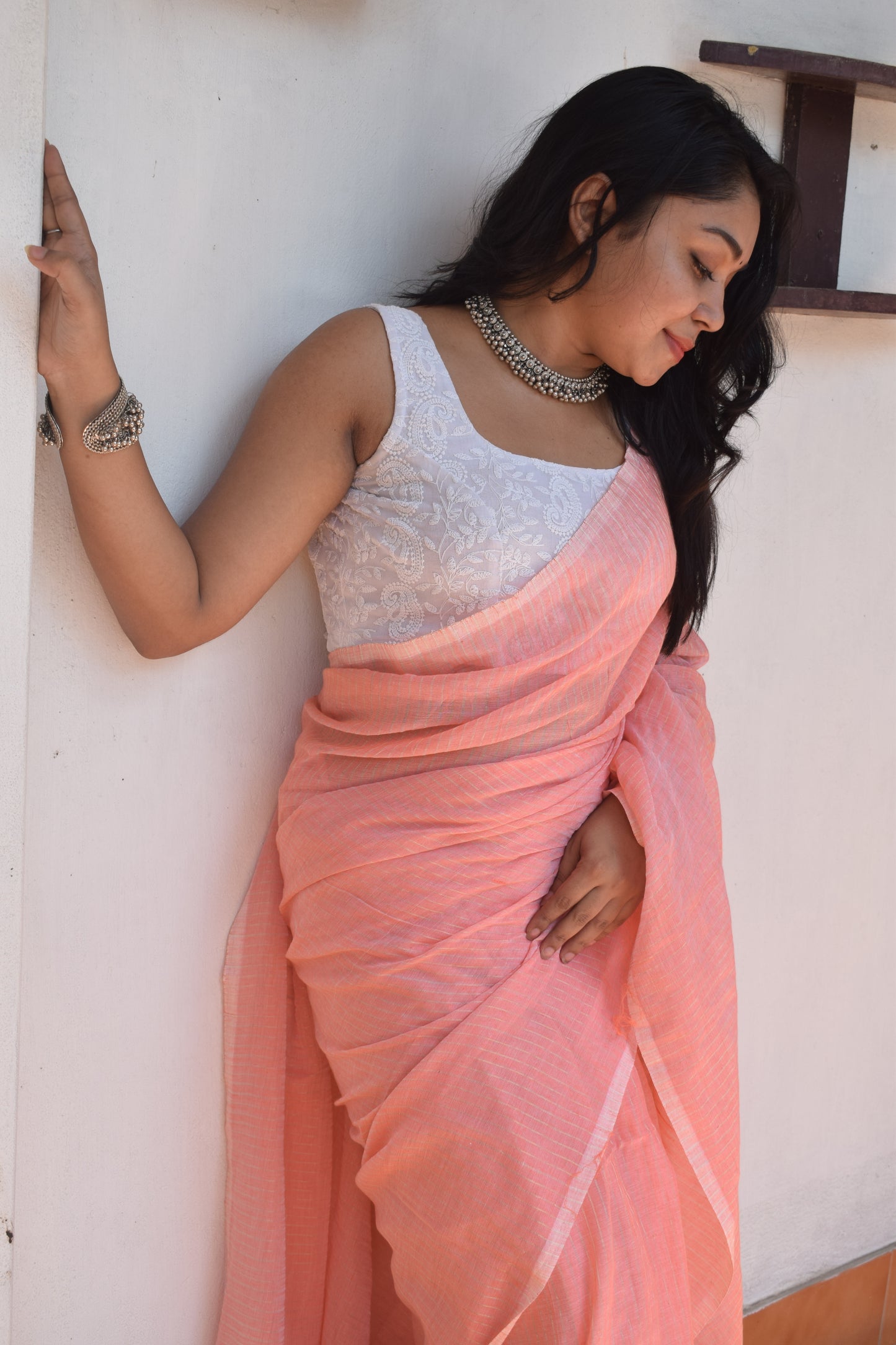 Forever Pink Rose Saree