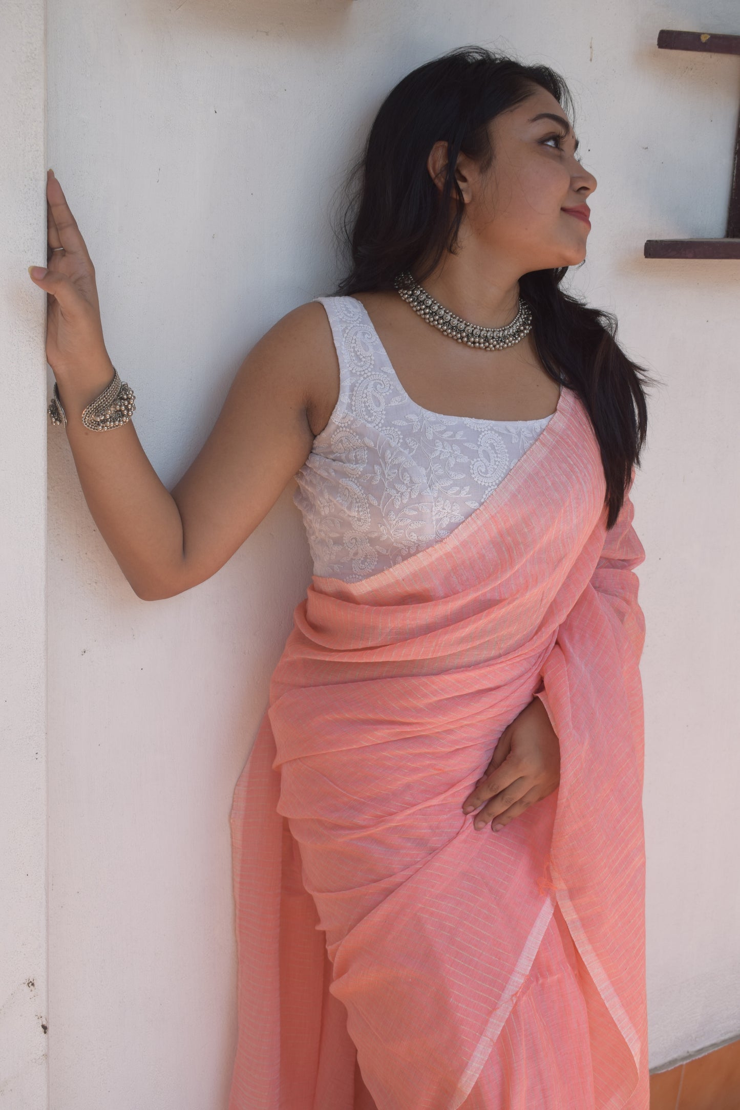 Forever Pink Rose Saree