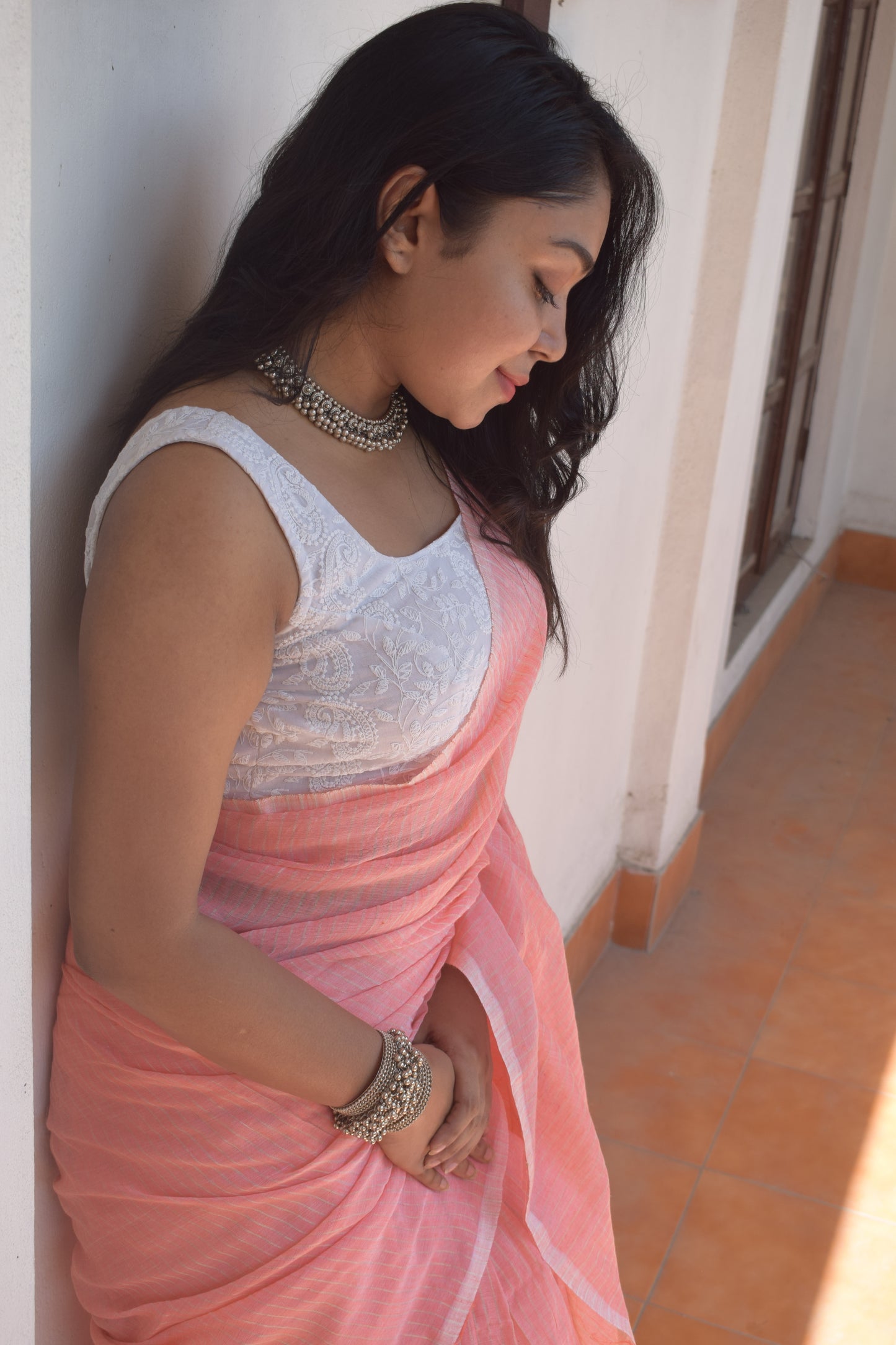 Forever Pink Rose Saree